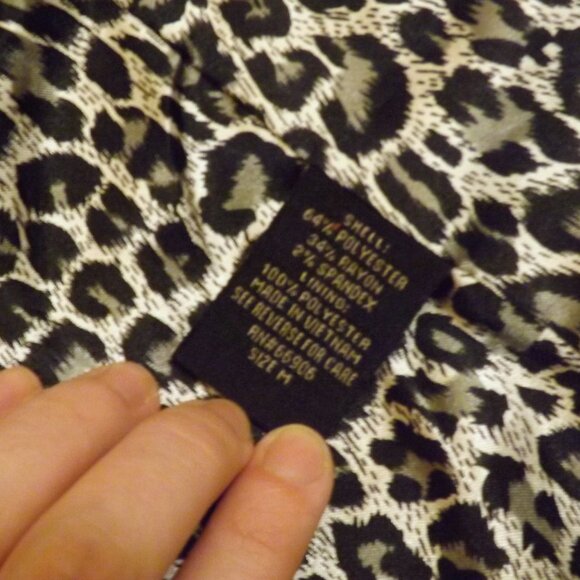 90s Y2k vest cropped leopard mini suit vest 2000s vintage cute whimsygoth layer - Picture 6 of 8